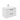 Wastafelonderkast | Pureline | (76x50x45 cm) | 2 lades | Standaard greep | Wit