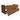 Wastafelonderkast | Hydrovit | (118x50x44 cm) | 2 lades | Greeploos | Walnoot